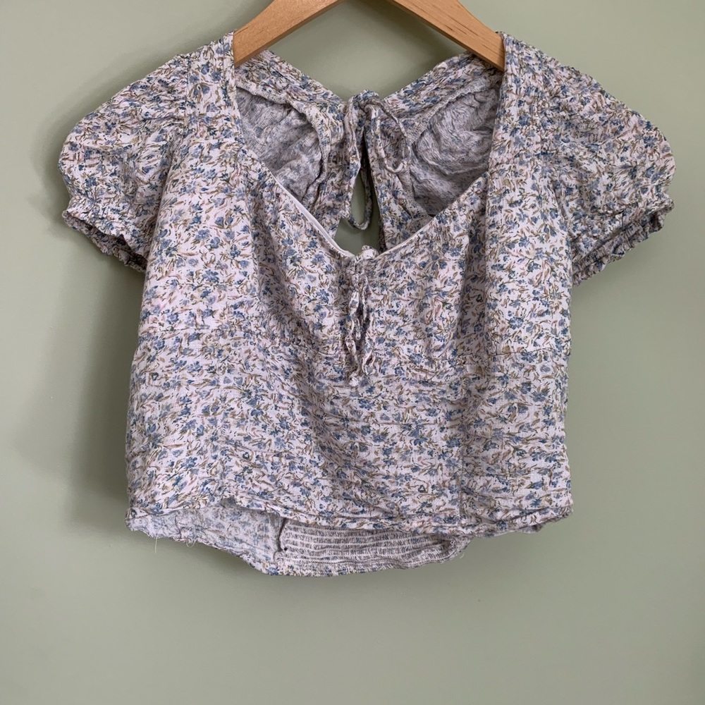 Floral crop top